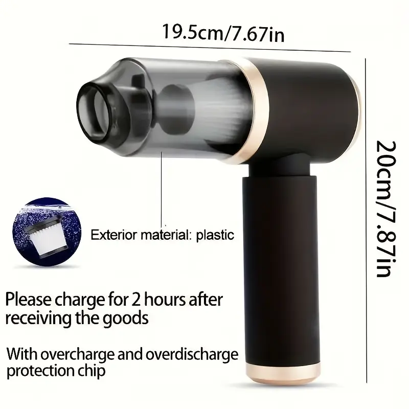 Wireless Car Vacuum Cleaner, Blow And Suck Dual-Purpose + Case