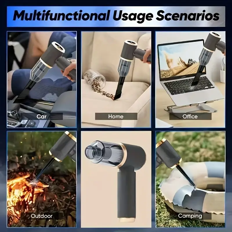 Wireless Car Vacuum Cleaner, Blow And Suck Dual-Purpose + Case