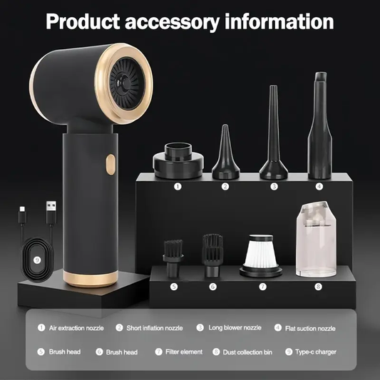 Wireless Car Vacuum Cleaner, Blow And Suck Dual-Purpose + Case